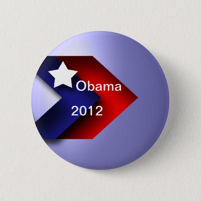 Chapa Redonda De 5 Cm Obama (Anverso)