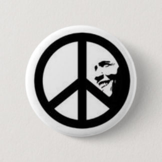 Chapa Redonda De 5 Cm Obama