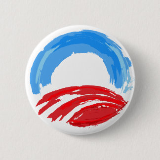 Chapa Redonda De 5 Cm Obama