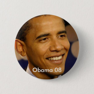 Chapa Redonda De 5 Cm Obama 08