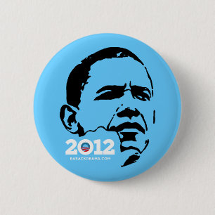 Chapa Redonda De 5 Cm Obama 2012