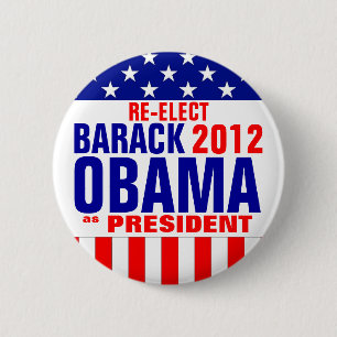 CHAPA REDONDA DE 5 CM OBAMA 2012