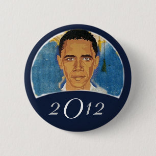 Chapa Redonda De 5 Cm Obama 2012