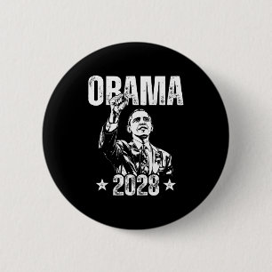 Chapa Redonda De 5 Cm Obama 2028 Arreglemos Esto Obama 48º Presidente