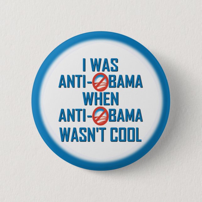 Chapa Redonda De 5 Cm Obama anti (Anverso)