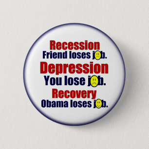 Chapa Redonda De 5 Cm Obama anti