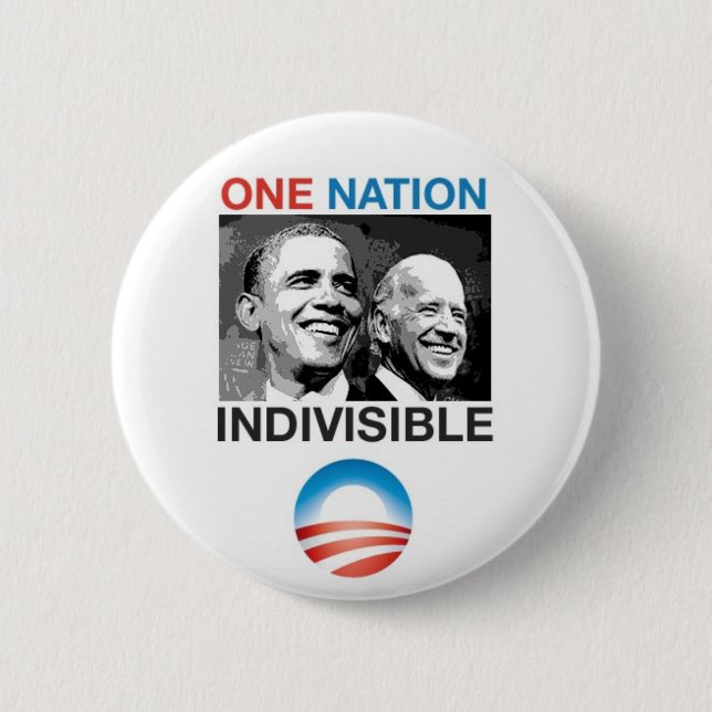 Chapa Redonda De 5 Cm Obama Biden '08 (Anverso)