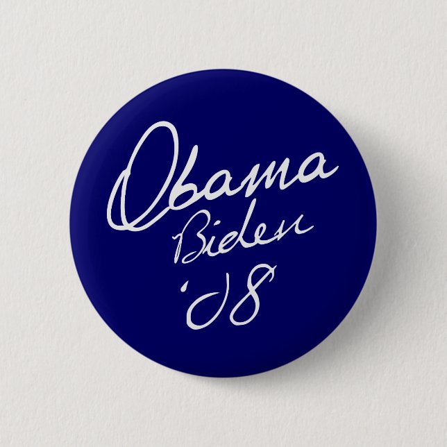 CHAPA REDONDA DE 5 CM OBAMA / BIDEN 08 (Anverso)