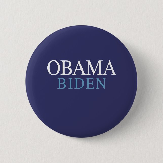 CHAPA REDONDA DE 5 CM OBAMA / BIDEN 08 (Anverso)