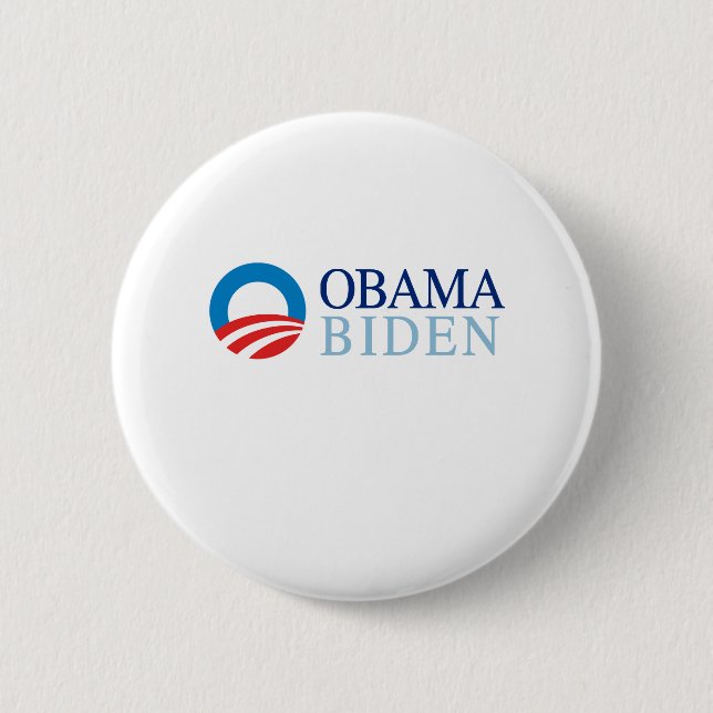 CHAPA REDONDA DE 5 CM OBAMA / BIDEN 08 (Anverso)