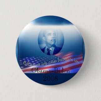 Chapa Redonda De 5 Cm Obama-Biden 2008
