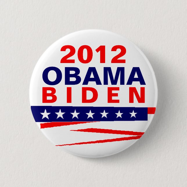 CHAPA REDONDA DE 5 CM OBAMA-BIDEN 2012 (Anverso)