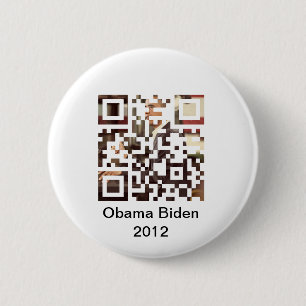 Chapa Redonda De 5 Cm Obama Biden 2012