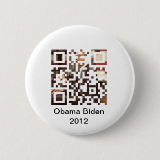 Chapa Redonda De 5 Cm Obama Biden 2012