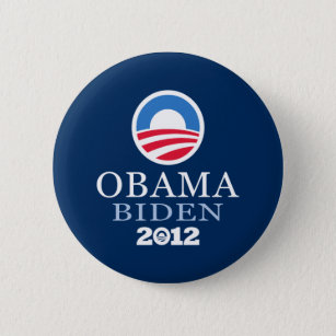Chapa Redonda De 5 Cm Obama Biden 2012