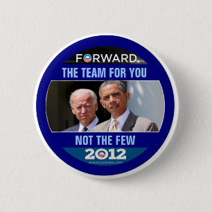 Chapa Redonda De 5 Cm Obama Biden 2012 el equipo para usted