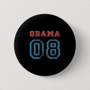 Chapa Redonda De 5 Cm Obama de época 08