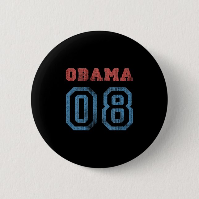 Chapa Redonda De 5 Cm Obama de época 08 (Anverso)