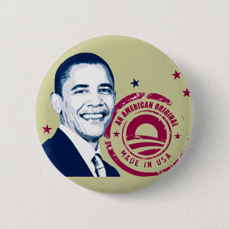 Chapa Redonda De 5 Cm Obama - hecho en los E.E.U.U.
