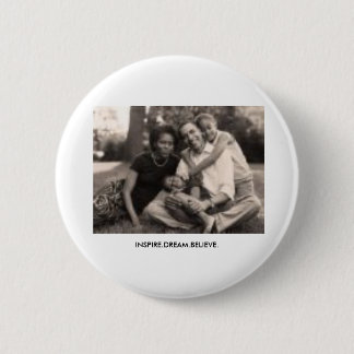 Chapa Redonda De 5 Cm Obama, INSPIRE.DREAM.BELIEVE.