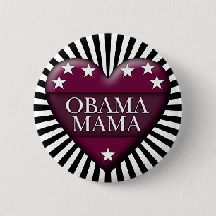 Chapa Redonda De 5 Cm obama mama