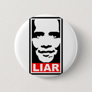 Chapa Redonda De 5 Cm Obama: Mentiroso