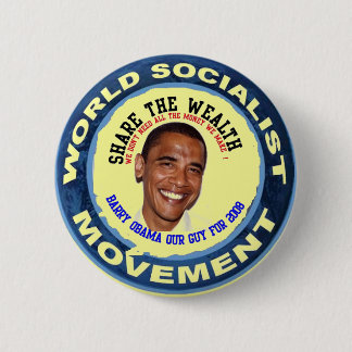 Chapa Redonda De 5 Cm obama nuestro individuo, socialista