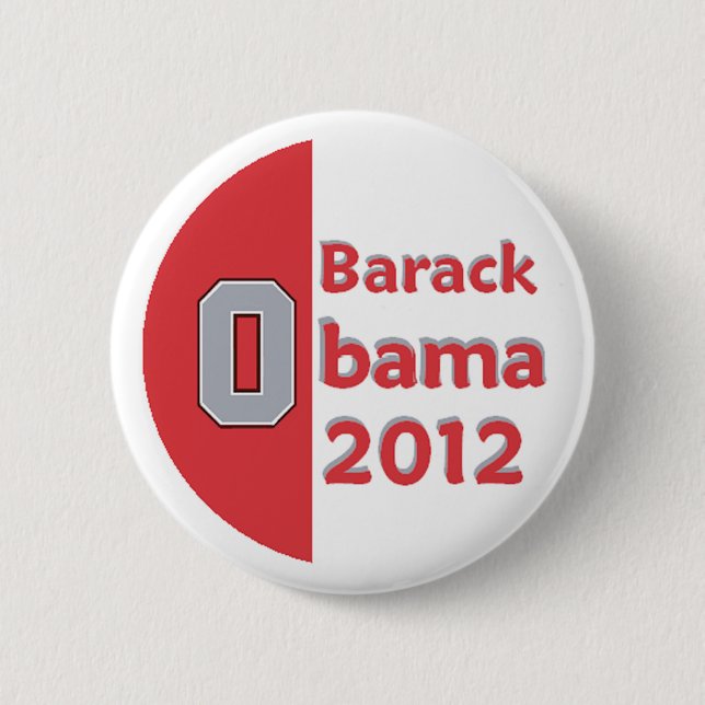 CHAPA REDONDA DE 5 CM OBAMA OHIO (Anverso)
