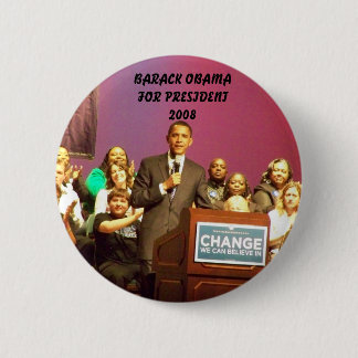 CHAPA REDONDA DE 5 CM OBAMA PARA EL PRESIDENTE