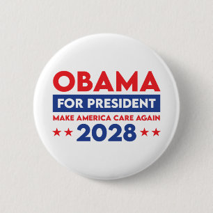 Chapa Redonda De 5 Cm Obama Para El Presidente 2028 Hará Que Estados Uni