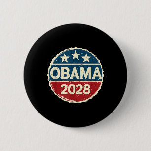 Chapa Redonda De 5 Cm Obama Para El Presidente 2028 Obama 2028