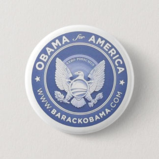 Chapa Redonda De 5 Cm Obama para Estados Unidos