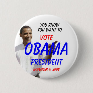 CHAPA REDONDA DE 5 CM OBAMA QUE USTED CONOCE QUE USTED QUIERE A