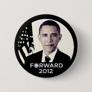 Chapa Redonda De 5 Cm Obama remite 2012