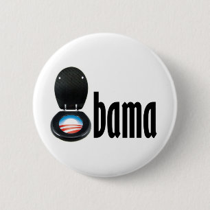 Chapa Redonda De 5 Cm Obama (retrete)