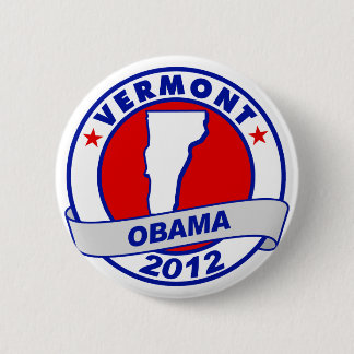 Chapa Redonda De 5 Cm Obama - Vermont