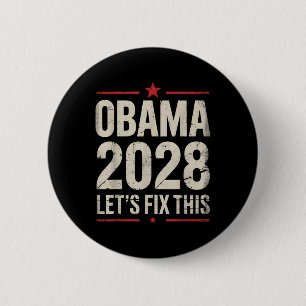 Chapa Redonda De 5 Cm Obama vintage presidente 2028 Obama _13