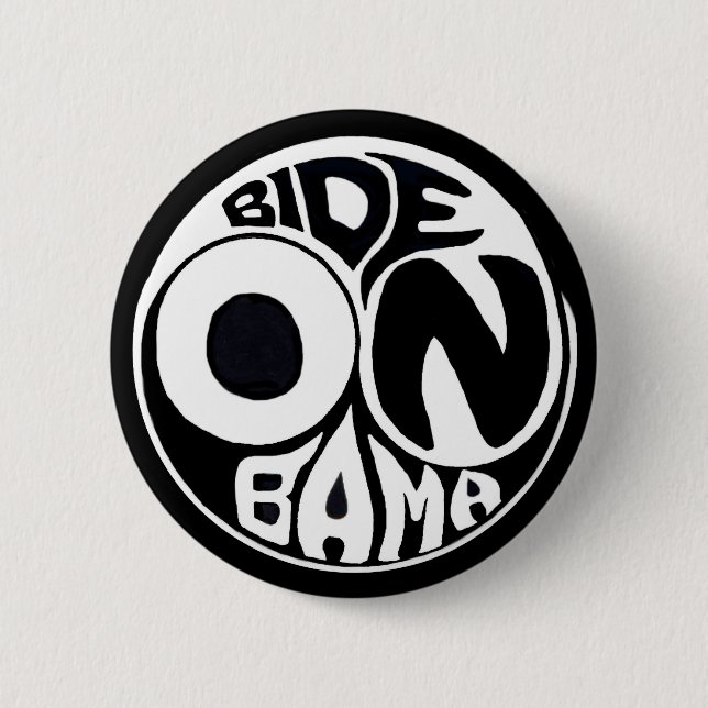 Chapa Redonda De 5 Cm Obama y Biden 2012 (Anverso)