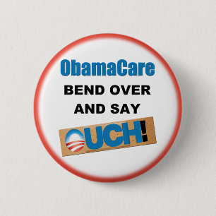 Chapa Redonda De 5 Cm ObamaCare anti