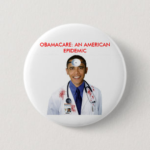 Chapa Redonda De 5 Cm Obamacare Anti Obama Health Care Appartal