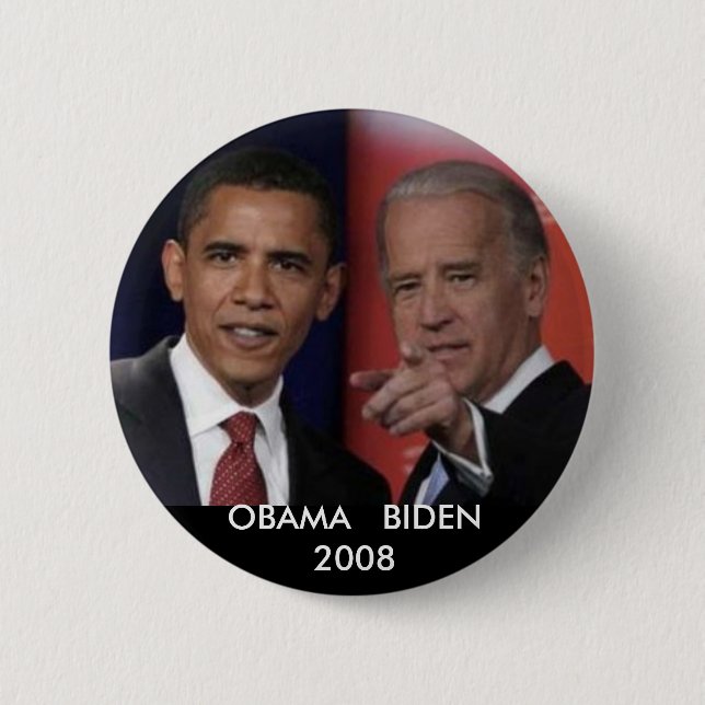 Chapa Redonda De 5 Cm obamadebate, OBAMA   BIDEN2008 (Anverso)