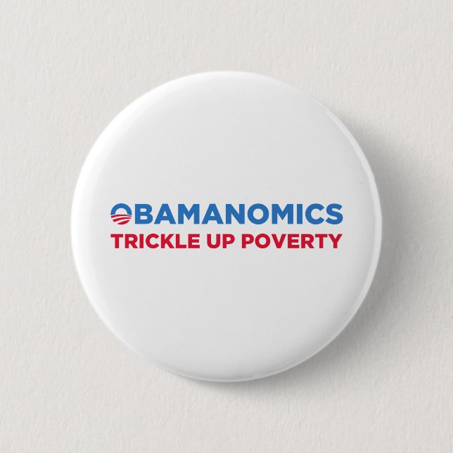 Chapa Redonda De 5 Cm Obamanomics (Anverso)