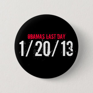 CHAPA REDONDA DE 5 CM OBAMAS EL DÍA PASADO, 1/20/13
