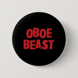 Chapa Redonda De 5 Cm Oboe Beast Button