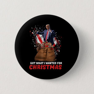 Chapa Redonda De 5 Cm Obtuve Lo Que Quería Para Los Navidades - Trump Ga