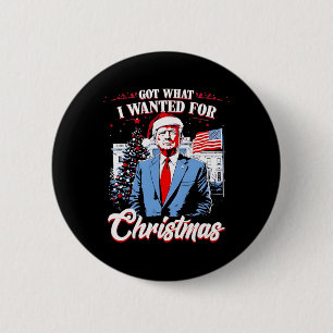 Chapa Redonda De 5 Cm Obtuve Lo Que Quería Para Navidad Trump 2025