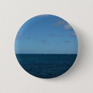 Chapa Redonda De 5 Cm Océano azul del horizonte de Santa Lucía