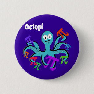 Chapa Redonda De 5 Cm Octopi
