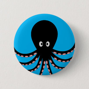Chapa Redonda De 5 Cm Octopus