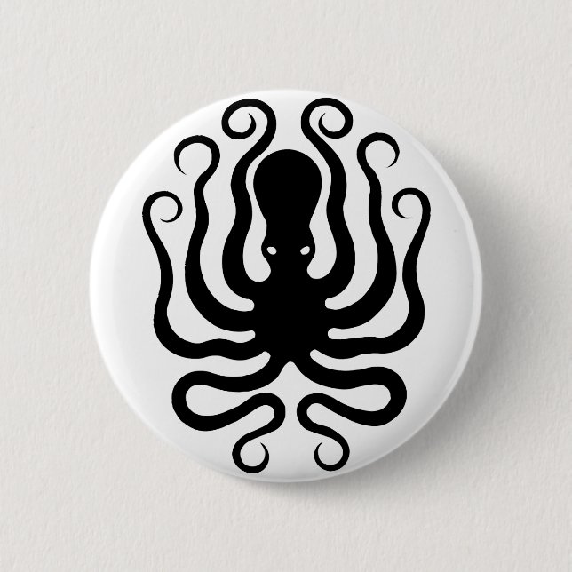 Chapa Redonda De 5 Cm Octopus, Greek relief design (Anverso)